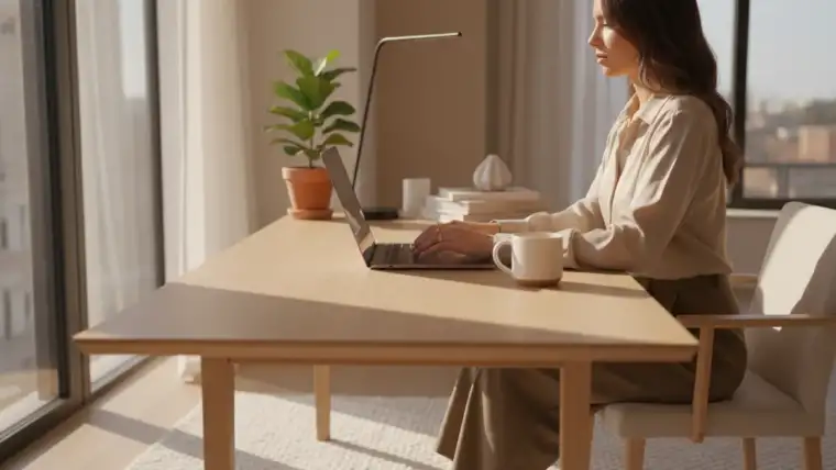 Illustration blogueuse pro episode 2 montrant une femme travaillant sur ordinateur portable