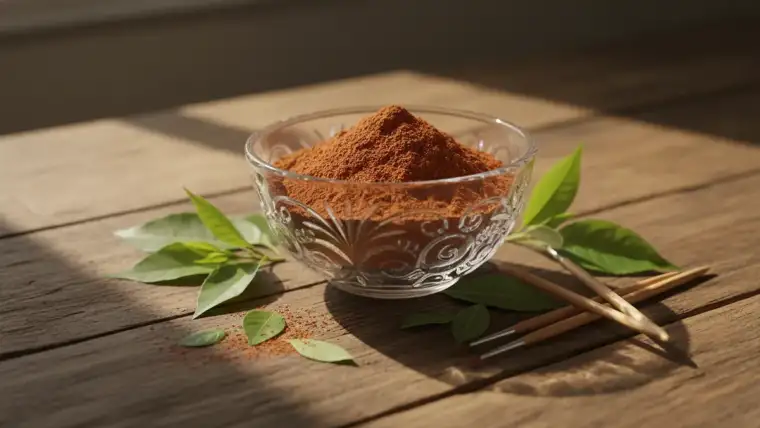 Femme appliquant du henné naturel sur cheveux à Strasbourg salon beauté