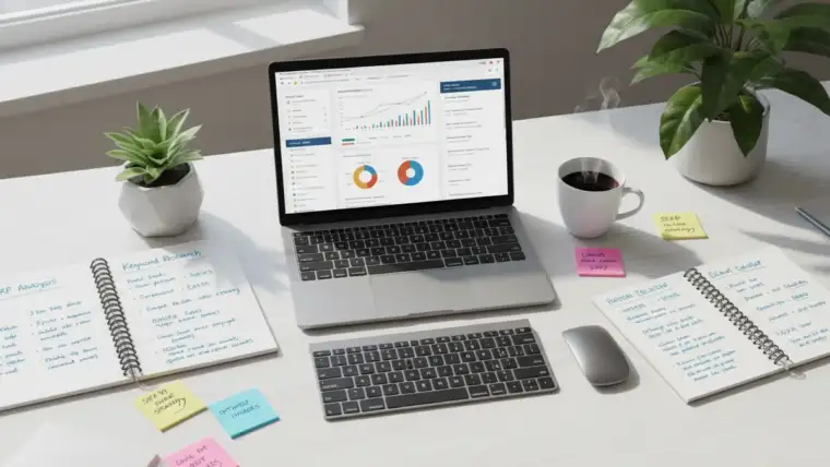 Illustration du petit manuel du référencement naturel avec techniques SEO essentielles