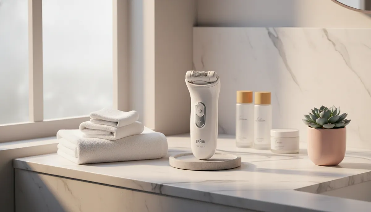 Épilateur Braun Silk Epil 7 utilisé pour épilation zone maillot femme test avis